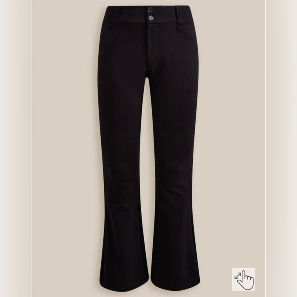 Trouser Boot Studio Luxe Ponte Mid-Rise Pant Size 18R